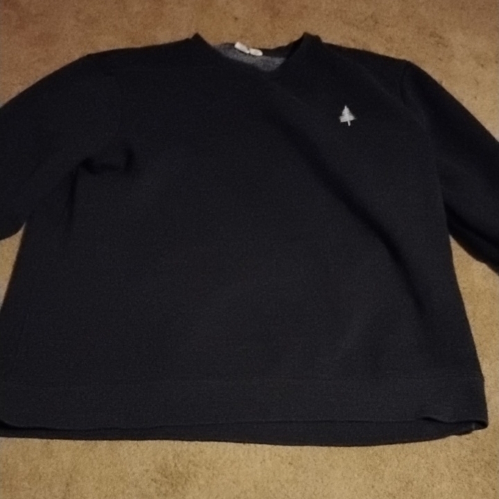 Vintage Black V-Neck High End Sweater with Tentree Logo
